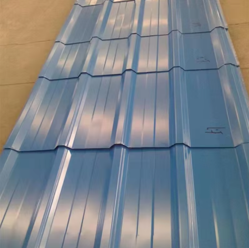 HOME DECORATION ITEMS ROOF SHEET    RS305  Blue Color Coated Corrugated Steel SheetsTiles for House Decoration High Quality Roofing Plates